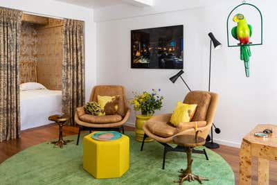  Transitional Living Room. London Terrace Pied-a-Terre by Harry Heissmann Inc..