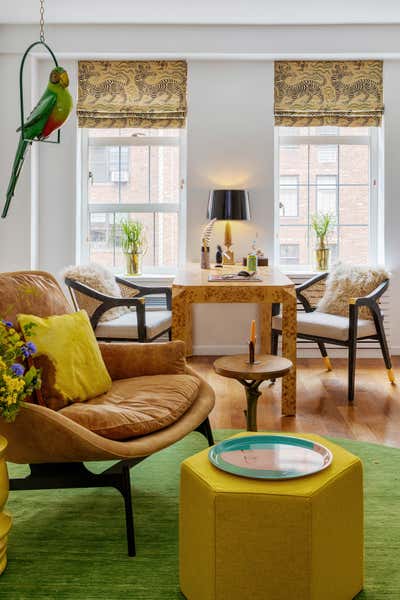  Transitional Living Room. London Terrace Pied-a-Terre by Harry Heissmann Inc..