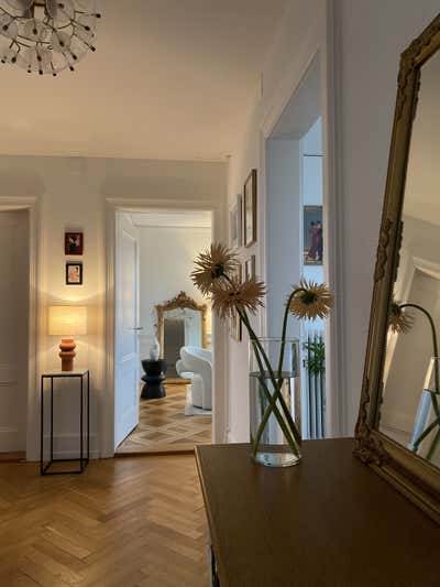  French Eclectic Entry and Hall. Zurich Seefeld by Demivista Interior Design.
