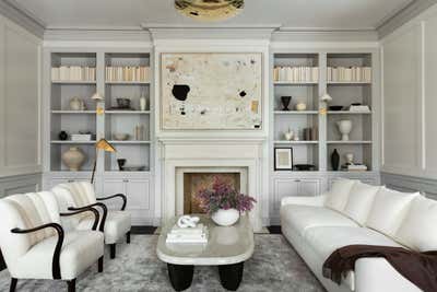  Transitional Family Home Living Room. Atherton Home by Lauren Nelson Design.