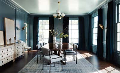  Traditional Family Home Dining Room. Atherton Home by Lauren Nelson Design.