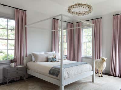 Transitional Children's Room. Atherton Home by Lauren Nelson Design.