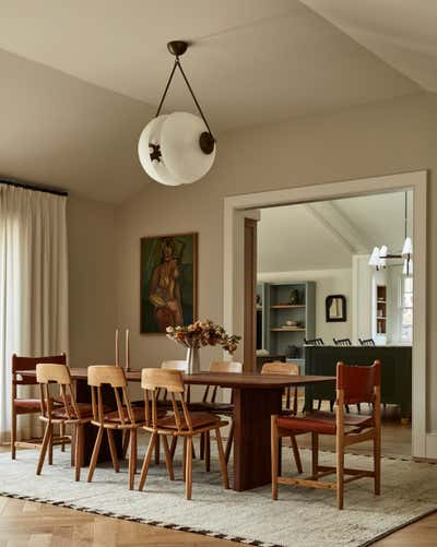 Transitional Dining Room. Tiburon House by Lauren Nelson Design.