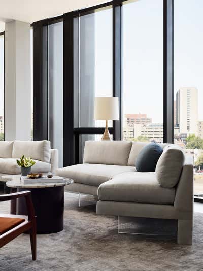  Contemporary Apartment Living Room. The Lucas by Lisa Tharp Design.