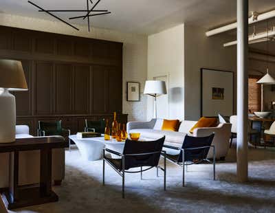  Mid-Century Modern Living Room. South End by Lisa Tharp Design.