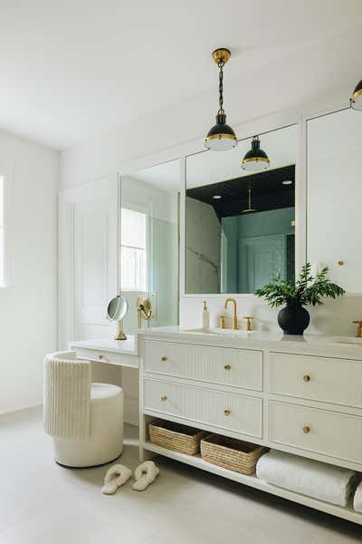 Transitional Bathroom. ASC Relatively Calm Waters by Amy Storm and Company, LLC.
