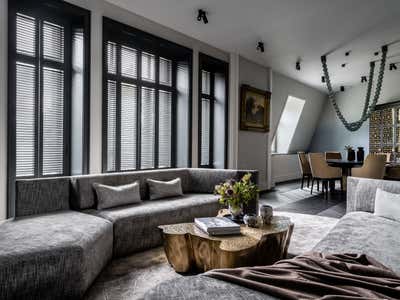  Contemporary Apartment Living Room. European Neo-Classicism by O&A Design Ltd.