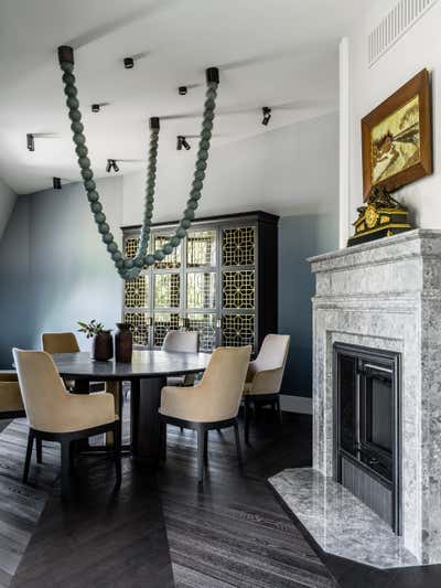  Traditional Craftsman Apartment Dining Room. European Neo-Classicism by O&A Design Ltd.