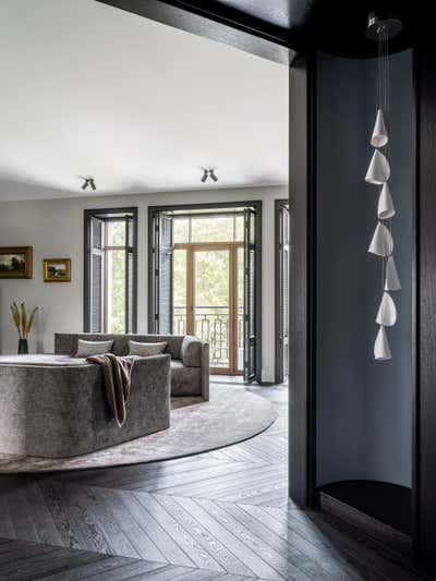 Modern Living Room. European Neo-Classicism by O&A Design Ltd.