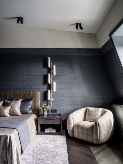 Contemporary Western Apartment Bedroom. European Neo-Classicism by O&A Design Ltd.