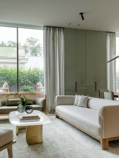 Modern Apartment Living Room. Modern Apartment where slow living trends meet exquisite designs by O&A Design Ltd.