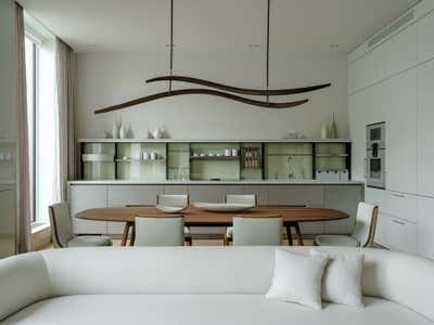  Organic Apartment Dining Room. Modern Apartment where slow living trends meet exquisite designs by O&A Design Ltd.