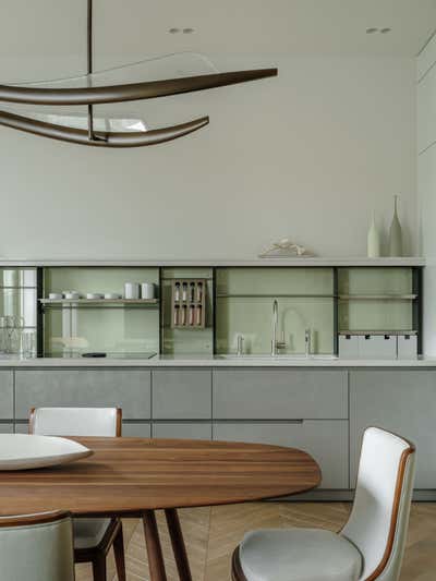  Eclectic Apartment Kitchen. Modern Apartment where slow living trends meet exquisite designs by O&A Design Ltd.