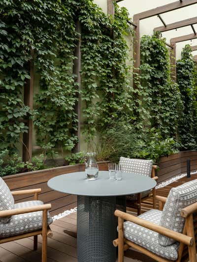  Eclectic Organic Apartment Patio and Deck. Modern Apartment where slow living trends meet exquisite designs by O&A Design Ltd.