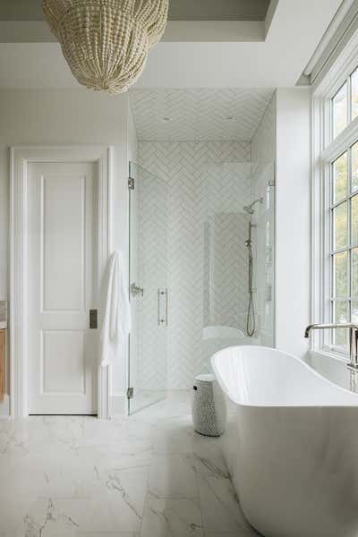  Transitional Vacation Home Bathroom. ASC Relatively Calm Waters by Amy Storm and Company, LLC.