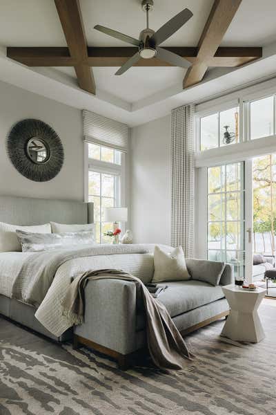  Transitional Vacation Home Bedroom. ASC Relatively Calm Waters by Amy Storm and Company, LLC.