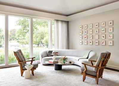 Mid-Century Modern Living Room. Nashville Residence by Damon Liss Design.