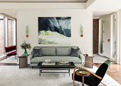 Mid-Century Modern Living Room. Nashville Residence by Damon Liss Design.