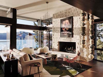  Bohemian Vacation Home Living Room. Lake Tahoe by Fern Santini, Inc..