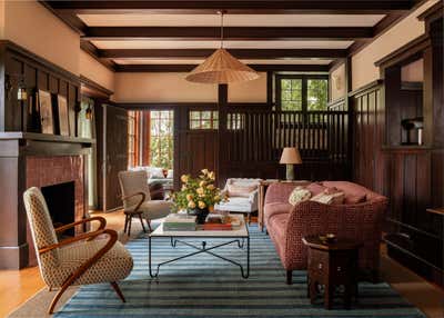  Craftsman Family Home Living Room. Berkeley Hills by Heidi Caillier Design.