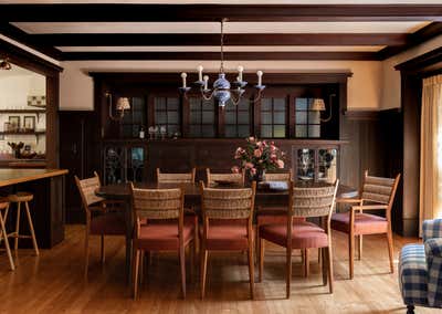  Craftsman Family Home Dining Room. Berkeley Hills by Heidi Caillier Design.