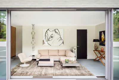  Contemporary Mid-Century Modern Country House Living Room. A. Conger Goodyear House by Rees Roberts & Partners.