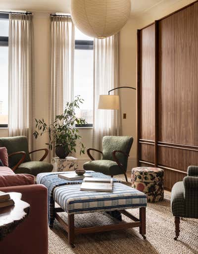  Eclectic Living Room. Brooklyn by Heidi Caillier Design.