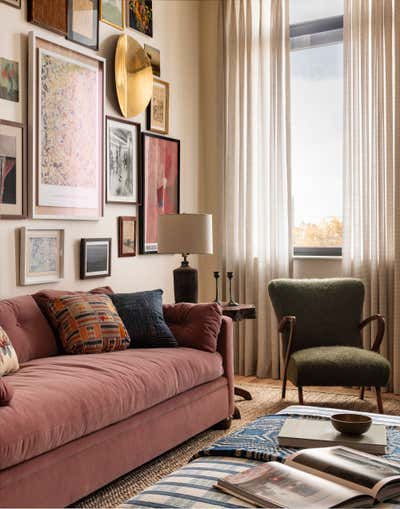  Eclectic Apartment Living Room. Brooklyn by Heidi Caillier Design.