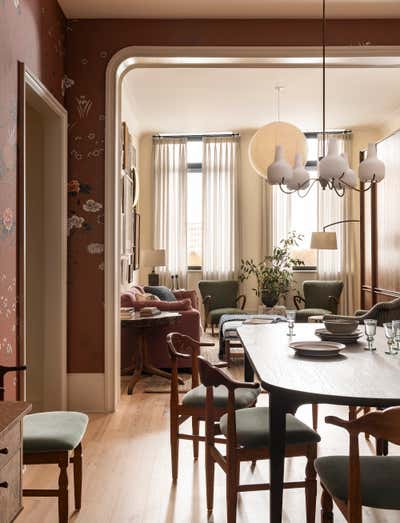Eclectic Dining Room. Brooklyn by Heidi Caillier Design.
