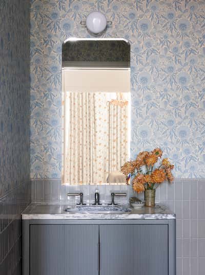 Eclectic Apartment Bathroom. Brooklyn by Heidi Caillier Design.