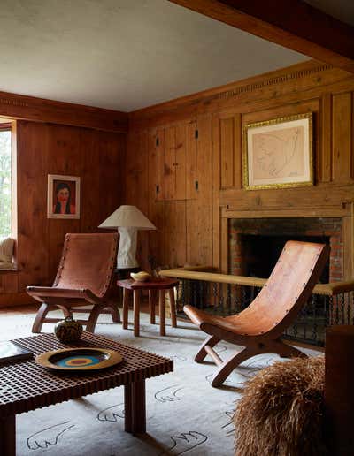  Country Arts and Crafts Living Room. Connecticut Home by Studio Giancarlo Valle.