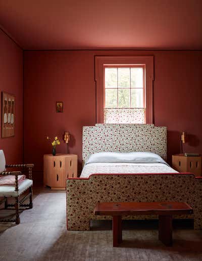  Arts and Crafts Country House Bedroom. Connecticut Home by Studio Giancarlo Valle.