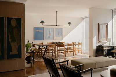  Art Deco Family Home Dining Room. Jardim by Studio Zuchowicki, LLC.