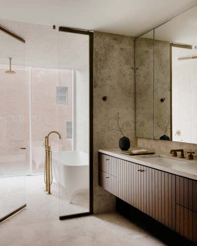  Art Deco Family Home Bathroom. Jardim by Studio Zuchowicki, LLC.