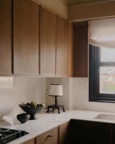  Art Deco Apartment Kitchen. West Village Residence  by Studio Zuchowicki, LLC.
