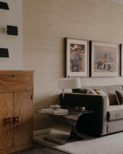  Mid-Century Modern Apartment Living Room. West Village Residence  by Studio Zuchowicki, LLC.