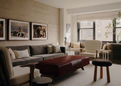  Art Deco Apartment Living Room. West Village Residence  by Studio Zuchowicki, LLC.
