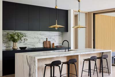  Contemporary Vacation Home Kitchen. Amagansett Lanes by Monica Fried Design.