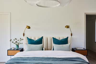  Country Vacation Home Bedroom. Amagansett Lanes by Monica Fried Design.