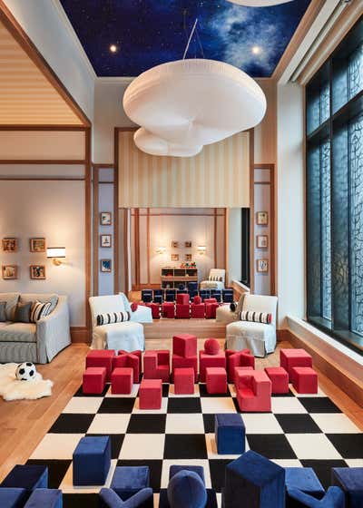  Mid-Century Modern Mixed Use Children's Room. 25 Park Row Amenities by Studio Mellone.