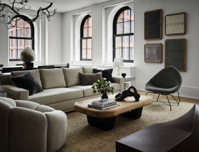 Contemporary Apartment Living Room. Tribeca by NICOLEHOLLIS.