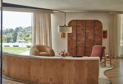  Modern Eclectic Living Room. Benedict Canyon Estates by Studio Jake Arnold.