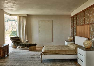 Eclectic Family Home Bedroom. Benedict Canyon Estates by Studio Jake Arnold.