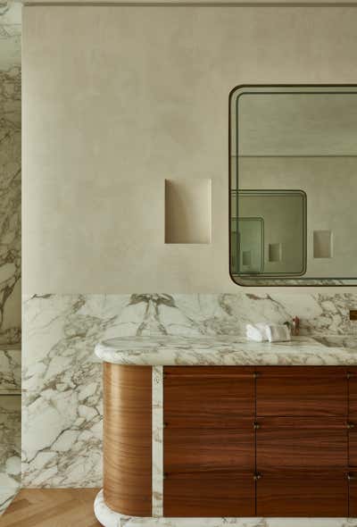 Modern Bathroom. Benedict Canyon Estates by Studio Jake Arnold.