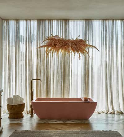  Eclectic Bathroom. Benedict Canyon Estates by Studio Jake Arnold.