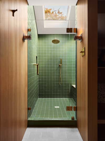  Mid-Century Modern Bathroom. Spa Suite by Garza Interiors.