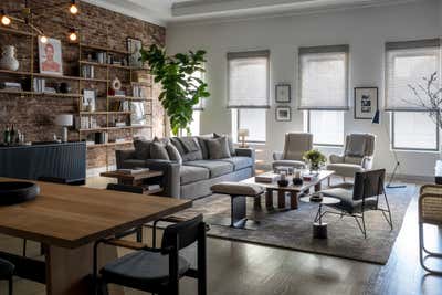  Transitional Apartment Living Room. Tribeca Loft by Studio AK.