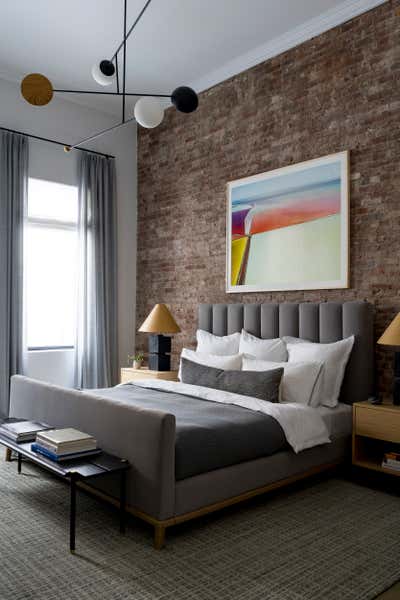  Transitional Modern Bedroom. Tribeca Loft by Studio AK.