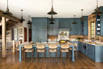  Rustic Kitchen. Wisconsin Lake House by Nate Berkus Associates.