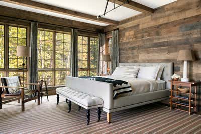  Rustic Craftsman Vacation Home Bedroom. Wisconsin Lake House by Nate Berkus Associates.